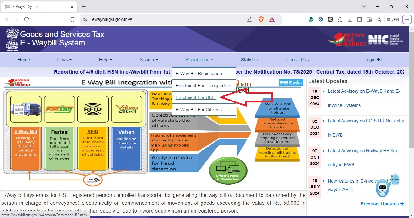 ENR-03: How To Generate e-Way Bills By Unregistered Dealers 4 ENR-03