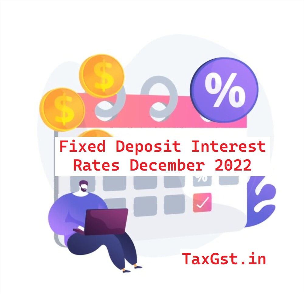 Fixed Deposit Interest Rates December 2022