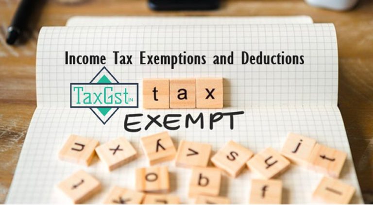 Income Tax Exemptions and Deductions in India