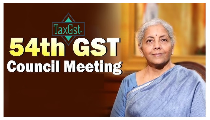54th GST Council Meet