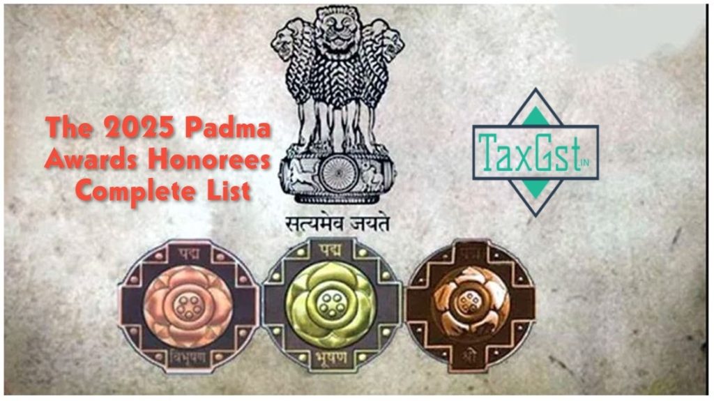 2025 Padma Awards Honorees Complete List
