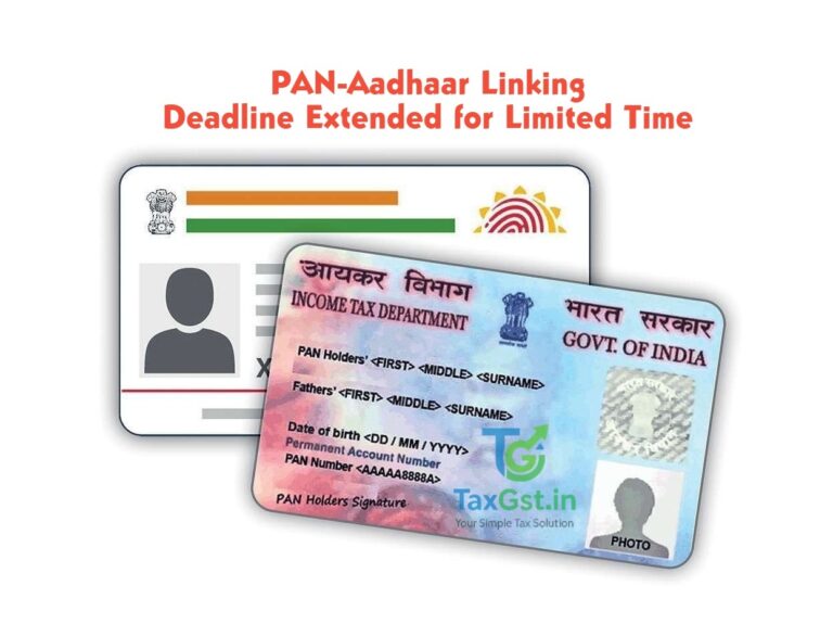 PAN-Aadhaar Linking Deadline Extended for Limited Time