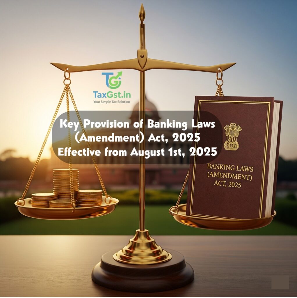 Key Provision of Banking Laws (Amendment) Act, 2025 Effective from August 1st, 2025