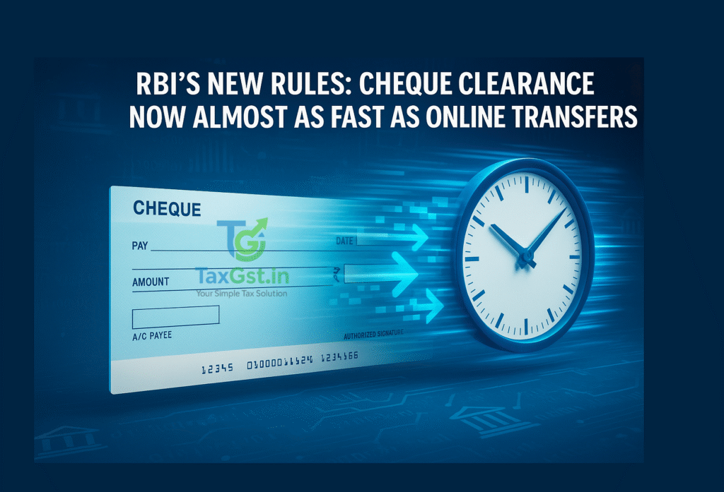 RBI's New Rules: Cheque Clearance Now Almost as Fast as Online Transfers