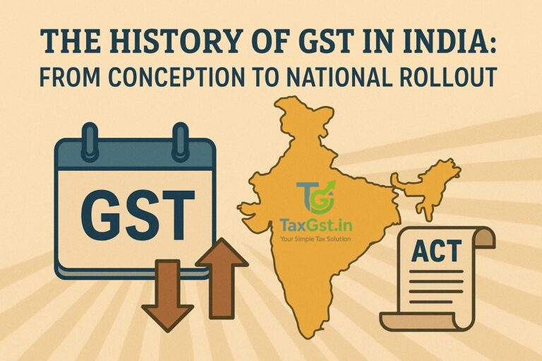 The History of GST in India: From Conception to National Rollout