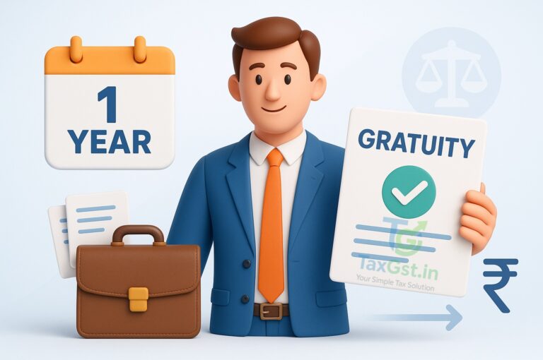 Gratuity After 1 Year of Service