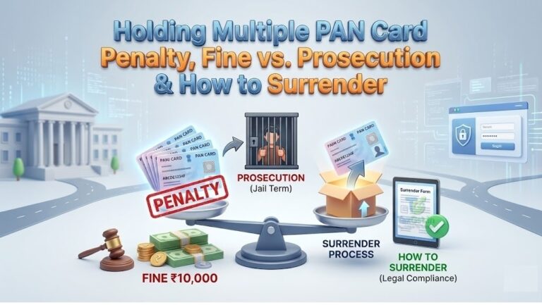 Penalty on Holding Multiple PAN Card