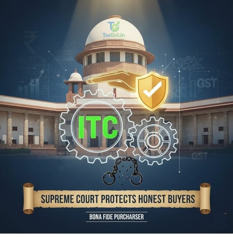 Supreme Court on ITC: Buyer's Credit Safe Even if Seller Defaults (Landmark Judgment)
