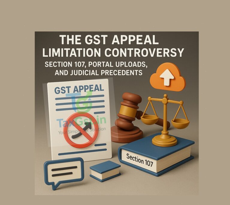 The GST Appeal Limitation Controversy