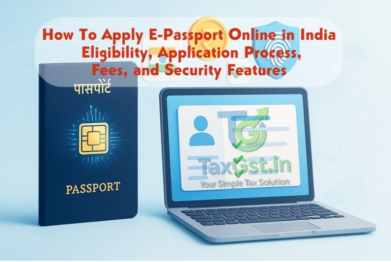 How To Apply E-Passport Online in India