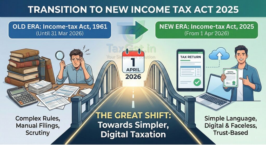 Transition to New Income Tax Act 2025 from April 1, 2026