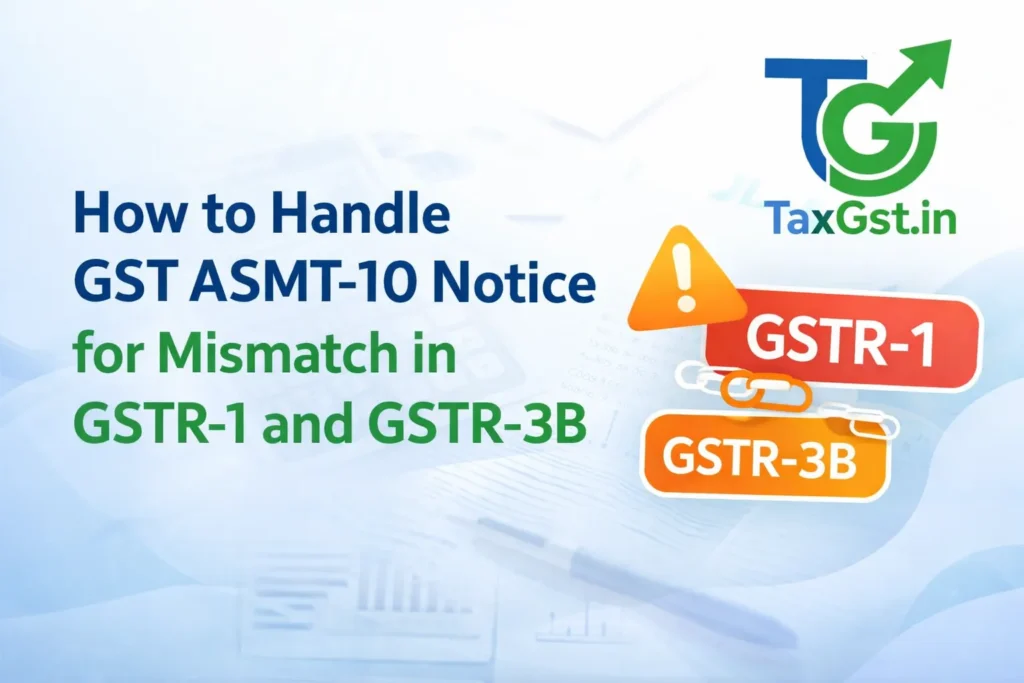 How to Handle GST ASMT-10 Notice for Mismatch in GSTR-1 and GSTR-3B 1 How to Handle GST ASMT-10 Notice for Mismatch in GSTR-1 and GSTR-3B