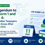 Corrigendum to ITR Form 1 and Form 4
