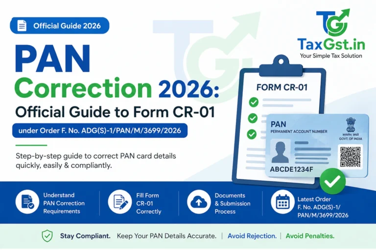 PAN Correction 2026