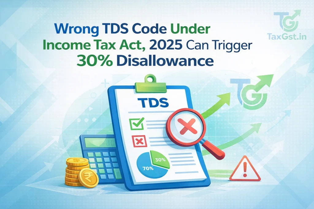 Wrong TDS Code Under Income Tax Act, 2025