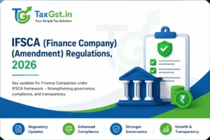 IFSCA (Finance Company) (Amendment) Regulations, 2026
