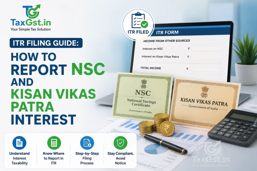 How To Report NSC and Kisan Vikas Patra Interest