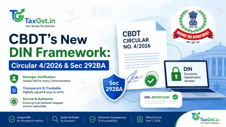 CBDT's New DIN Framework