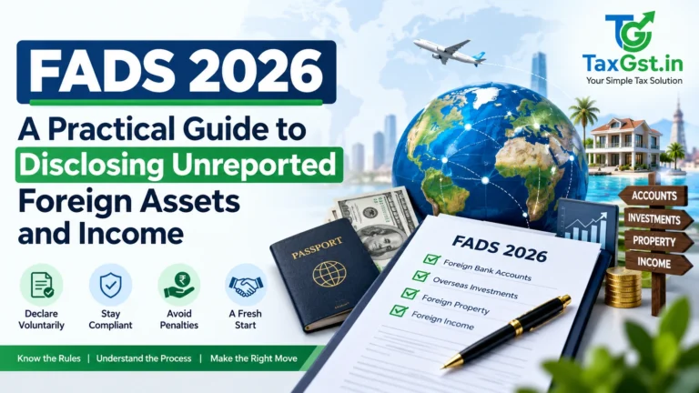 FADS 2026: A Practical Guide to Disclosing Unreported Foreign Assets and Income