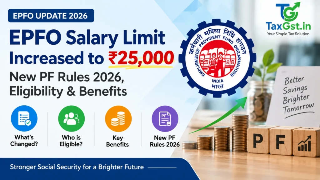 EPFO Salary Limit Increased to 25000: New PF Rules 2026, Eligibility & Benefits 1 EPFO Salary Limit Increased to 25000