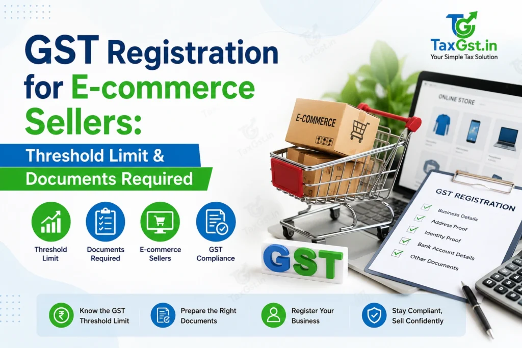 GST Registration for E-commerce Sellers: Threshold Limit & Documents Required 1 GST Registration for E-commerce Sellers