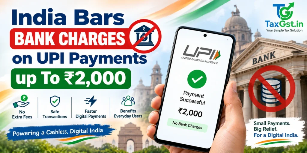 India Bars Bank Charges on Upi Payments