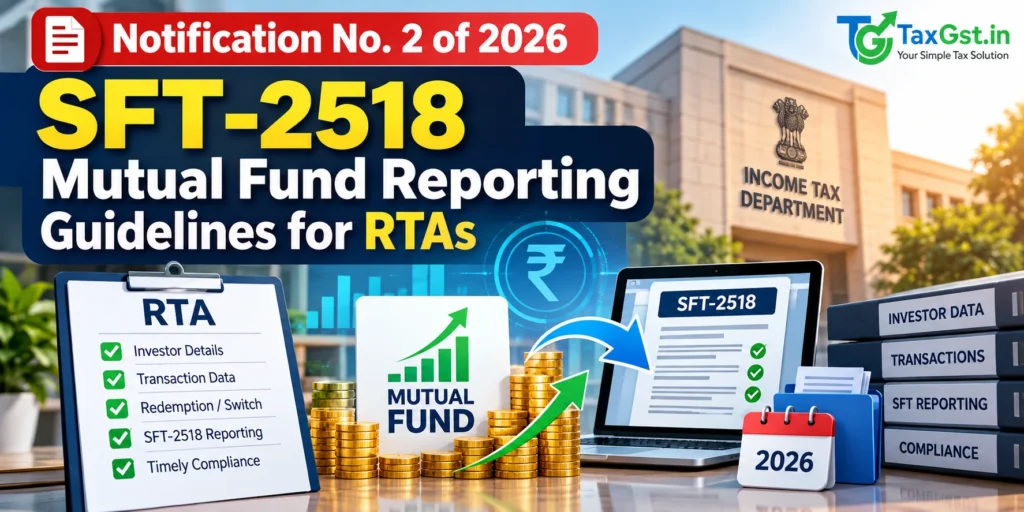 Notification No. 2 of 2026: SFT-2518 Mutual Fund Reporting Guidelines for RTAs