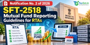 Notification No. 2 of 2026: SFT-2518 Mutual Fund Reporting Guidelines for RTAs