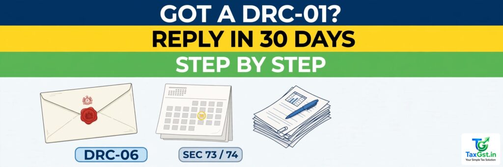 Got a GST DRC-01 Demand Notice? How to Reply in 30 Days (Step-by-Step Guide) 1 Got a GST DRC-01 Demand Notice? How to Reply in 30 Days (Step-by-Step Guide)