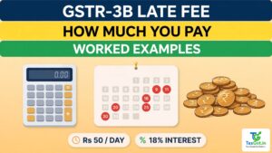 GSTR-3B Late Fee & Interest: Exactly How Much You'll Pay (Worked Examples)