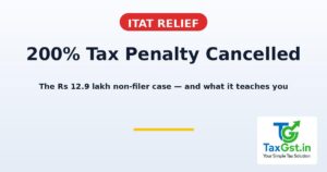 ITAT Cancels 200% Penalty on Non-Filer: The Rs 12.9 Lakh Jaipur Case