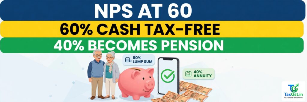 NPS Exit at 60: How Much Cash You Actually Get, What Gets Locked in an Annuity, and the Tax 1 NPS Exit at 60: How Much Cash You Actually Get, What Gets Locked in an Annuity, and the Tax