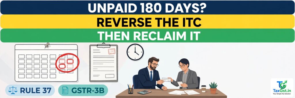 Buyer Hasn’t Paid in 180 Days? Rule 37 ITC Reversal Explained — and How You Reclaim It