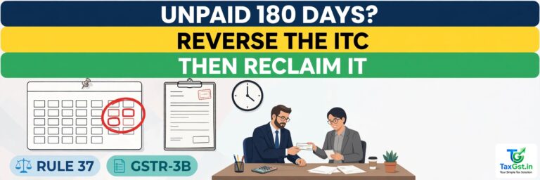 Buyer Hasn’t Paid in 180 Days? Rule 37 ITC Reversal Explained — and How You Reclaim It